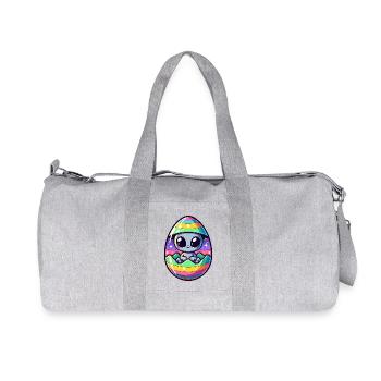 Conception d’éclosion d’oeuf de Pâques extraterrestre : surprise colorée - Sac de sport en toile recyclée Stanley/Stella - gris chiné - Devant