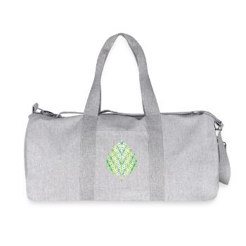 Leaf Heritage - Traditional Romanian folk art - Recycled Canvas Sports Bag by Stanley/Stella - heather grey - Front