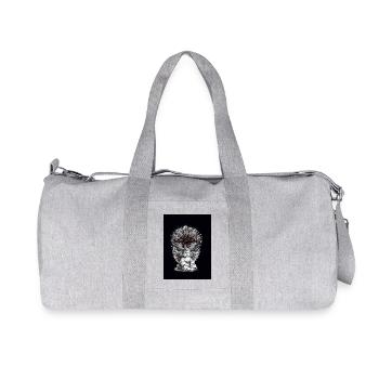 Angel Cross Crosses Crucifix Spirituel - Recycled Canvas Sports Bag by Stanley/Stella - heather grey - Front