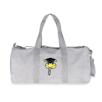 Caterpillar High School Graduation Passed College Worm - Recycled Canvas Sports Bag by Stanley/Stella - heather grey - Front