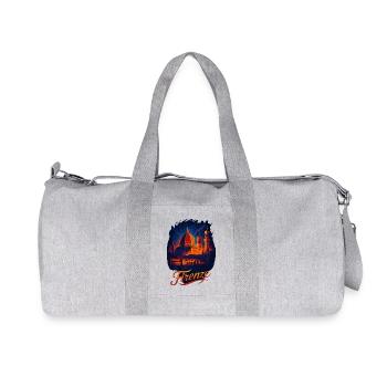 Florence Florence Ville Italie Silhouette Cadeau - Sac de sport en toile recyclée Stanley/Stella - gris chiné - Devant