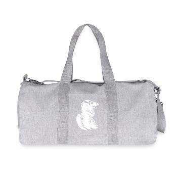 Une inspiration sympa du motocross - Sac de sport en toile recyclée Stanley/Stella - gris chiné - Devant