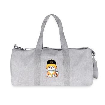 Swag cat - cool cat - Recycled Canvas Sports Bag by Stanley/Stella - heather grey - Front