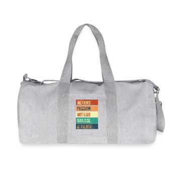 Mécano Passion Moteur - Sac de sport en toile recyclée Stanley/Stella - gris chiné - Devant