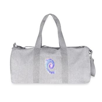 Pastel Swirl Spiral - Recycled Canvas Sports Bag by Stanley/Stella - heather grey - Front