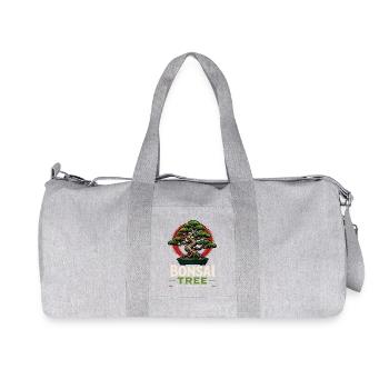Japanese Bonsai Tree Plant Peace-Pots Bonsai - Recycled Canvas Sports Bag by Stanley/Stella - heather grey - Front