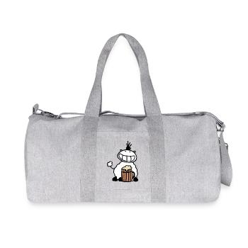 Beer sheep - Recycled Canvas Sports Bag by Stanley/Stella - heather grey - Front