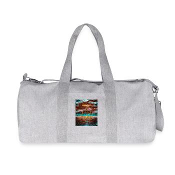 Temple Wat Arun, Bangkok, Thaïlande - Sac de sport en toile recyclée Stanley/Stella - gris chiné - Devant