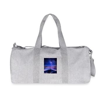 Mt. Fuji at Night, Japan - Recycled Canvas Sports Bag by Stanley/Stella - heather grey - Front
