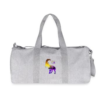 Köln Geißbock Hennes - Recycelte Canvas-Sporttasche von Stanley/Stella - Grau meliert - Vorne