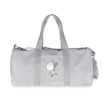 Figure drôle de bâton de joueur de badminton - Sac de sport en toile recyclée Stanley/Stella - gris chiné - Devant