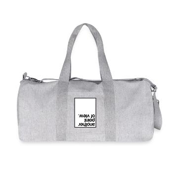 Another point of view - Recycled Canvas Sports Bag by Stanley/Stella - heather grey - Front