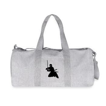 ninja - Sac de sport en toile recyclée Stanley/Stella - gris chiné - Devant