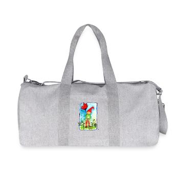 Zwerg - Recycelte Canvas-Sporttasche von Stanley/Stella - Grau meliert - Vorne