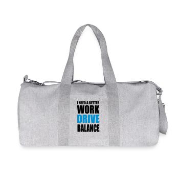 Work Drive Balance - Recycled Canvas Sports Bag by Stanley/Stella - heather grey - Front