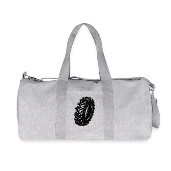Grand pneu pour les amateurs de sport et de tracteurs - Sac de sport en toile recyclée Stanley/Stella - gris chiné - Devant