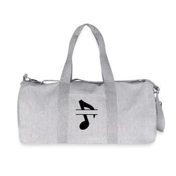 Bannière de texte note de musique - Sac de sport en toile recyclée Stanley/Stella - gris chiné - Devant