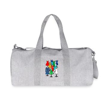 Mannequins avec des vêtements pour femmes et filles - Sac de sport en toile recyclée Stanley/Stella - gris chiné - Devant