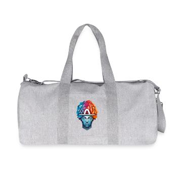 Männer Denken - Recycelte Canvas-Sporttasche von Stanley/Stella - Grau meliert - Vorne