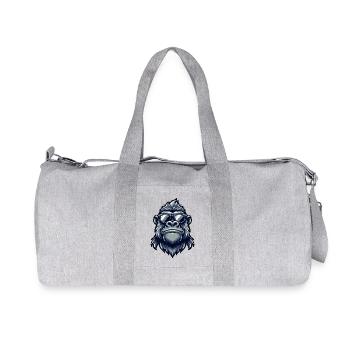 Coole Gorille Sonnenbrille Affe - Recycelte Canvas-Sporttasche von Stanley/Stella - Grau meliert - Vorne