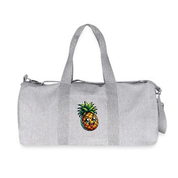Ananas - Recycelte Canvas-Sporttasche von Stanley/Stella - Grau meliert - Vorne