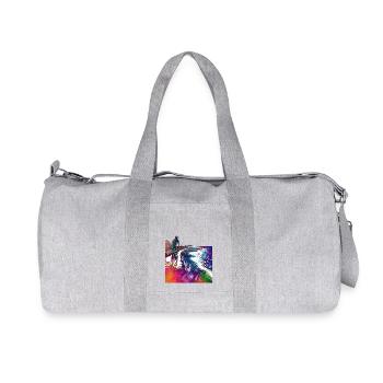 Radfahren Radsport Artikel #cycling #sport #biking - Recycelte Canvas-Sporttasche von Stanley/Stella - Grau meliert - Vorne