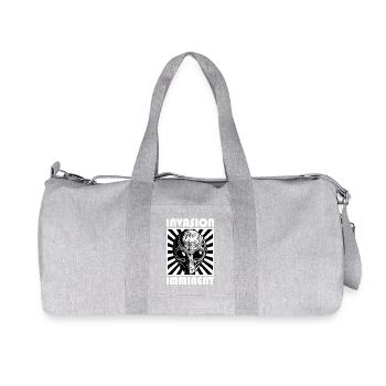 Alien Invasion Punk Artwork - Recycled Canvas Sports Bag by Stanley/Stella - heather grey - Front