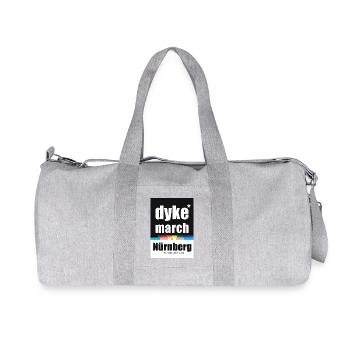 Dyke*March Nürnberg Logo prog. flag - Recycelte Canvas-Sporttasche von Stanley/Stella - Grau meliert - Vorne