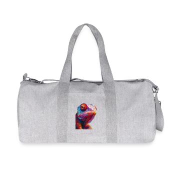 Chamäleon - Recycelte Canvas-Sporttasche von Stanley/Stella - Grau meliert - Vorne