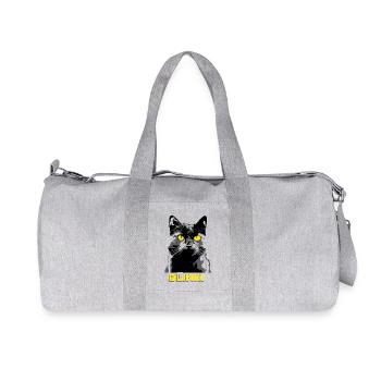 Mon chat préféré - Blinki - Sac de sport en toile recyclée Stanley/Stella - gris chiné - Devant