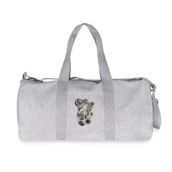 Linear flower tendrils - Recycled Canvas Sports Bag by Stanley/Stella - heather grey - Front