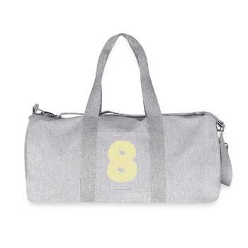 Number eight - Recycled Canvas Sports Bag by Stanley/Stella - heather grey - Front