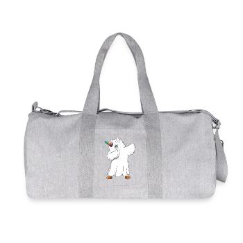 Einhorn-Geist-Kostüm abpuppen – lustiges Halloween-Trikot - Recycelte Canvas-Sporttasche von Stanley/Stella - Grau meliert - Vorne