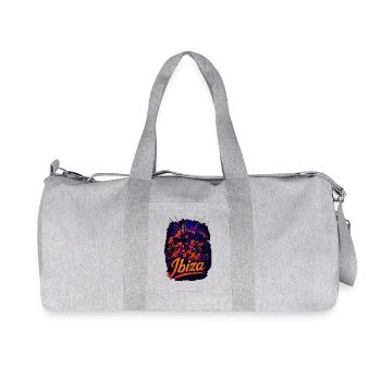 Ibiza Insel Urlaub Silhouette Sommer Geschenk - Recycelte Canvas-Sporttasche von Stanley/Stella - Grau meliert - Vorne