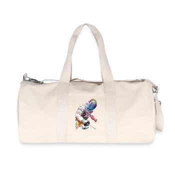 Fencing sport art #fencing #sport - Recycled Canvas Sports Bag by Stanley/Stella - natural - Front