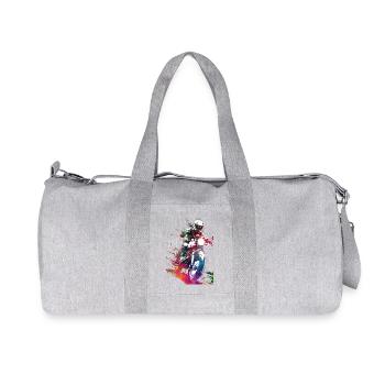 Art du sport automobile #motor #sport - Sac de sport en toile recyclée Stanley/Stella - gris chiné - Devant