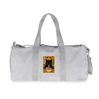 black mange le bol de ramen pour chat - Sac de sport en toile recyclée Stanley/Stella - gris chiné - Devant