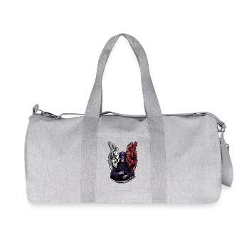 Grim Reaper with Angel and Demon - Recycled Canvas Sports Bag by Stanley/Stella - heather grey - Front
