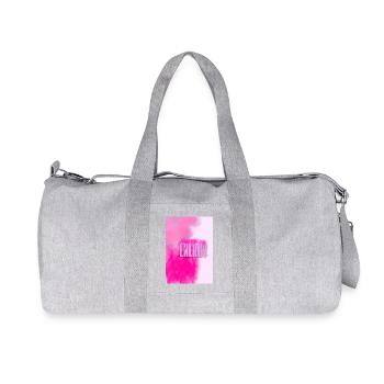 Protéger mon énergie - Motif de motivation rose néon - Sac de sport en toile recyclée Stanley/Stella - gris chiné - Devant