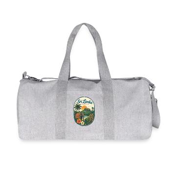 Affiche de voyage au Sri Lanka : Elephant Beach - Sac de sport en toile recyclée Stanley/Stella - gris chiné - Devant