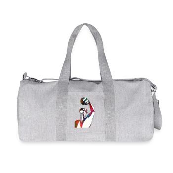 Profil d’un joueur de football nautique - Sac de sport en toile recyclée Stanley/Stella - gris chiné - Devant