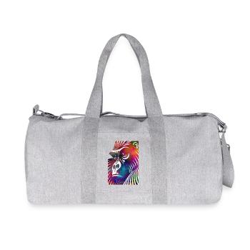 Portrait of a Gorilla - Recycled Canvas Sports Bag by Stanley/Stella - heather grey - Front