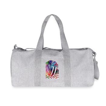 Colorful Walrus in Watercolor Lines - Recycled Canvas Sports Bag by Stanley/Stella - heather grey - Front