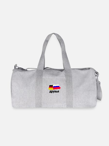 друзья - Recycelte Canvas-Sporttasche von Stanley/Stella - Grau meliert