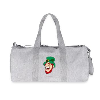 trèfle chance trèfle à quatre feuilles chance clover35 - Sac de sport en toile recyclée Stanley/Stella - gris chiné - Devant