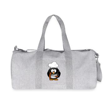 Cuisson du pingouin avec des saucisses grillées - Sac de sport en toile recyclée Stanley/Stella - gris chiné - Devant