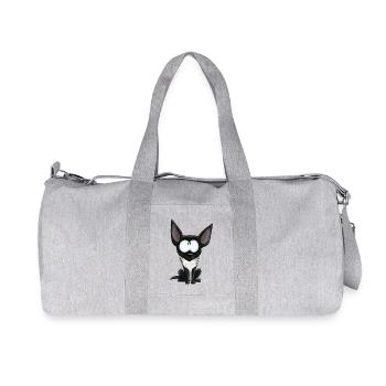 Je Suis Chihuahua - Noir Blanc - Sac de sport en toile recyclée Stanley/Stella - gris chiné - Devant