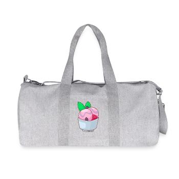 Ice cream ice cream ice cream ice cream ball ice cream sundae - Recycled Canvas Sports Bag by Stanley/Stella - heather grey - Front