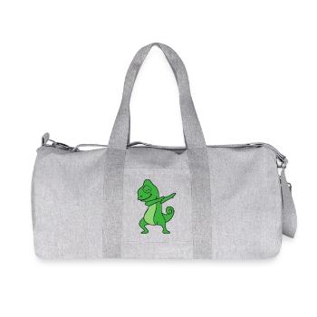 Dabbing Dab gecko reptiles - Sac de sport en toile recyclée Stanley/Stella - gris chiné - Devant