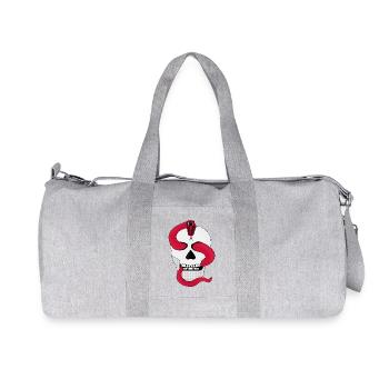 Red Serpent and the Skull - Recycled Canvas Sports Bag by Stanley/Stella - heather grey - Front